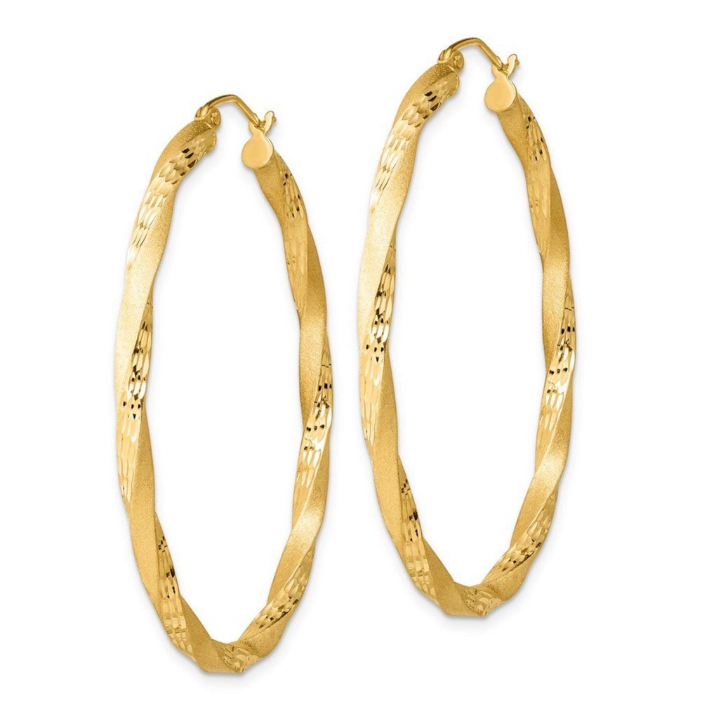 Macy's Twisted Hoop Earrings – 14K Gold Over Sterling Silver